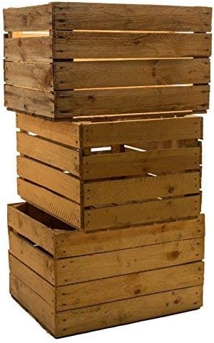 Dekorative Holzkiste für Herbstdekoration