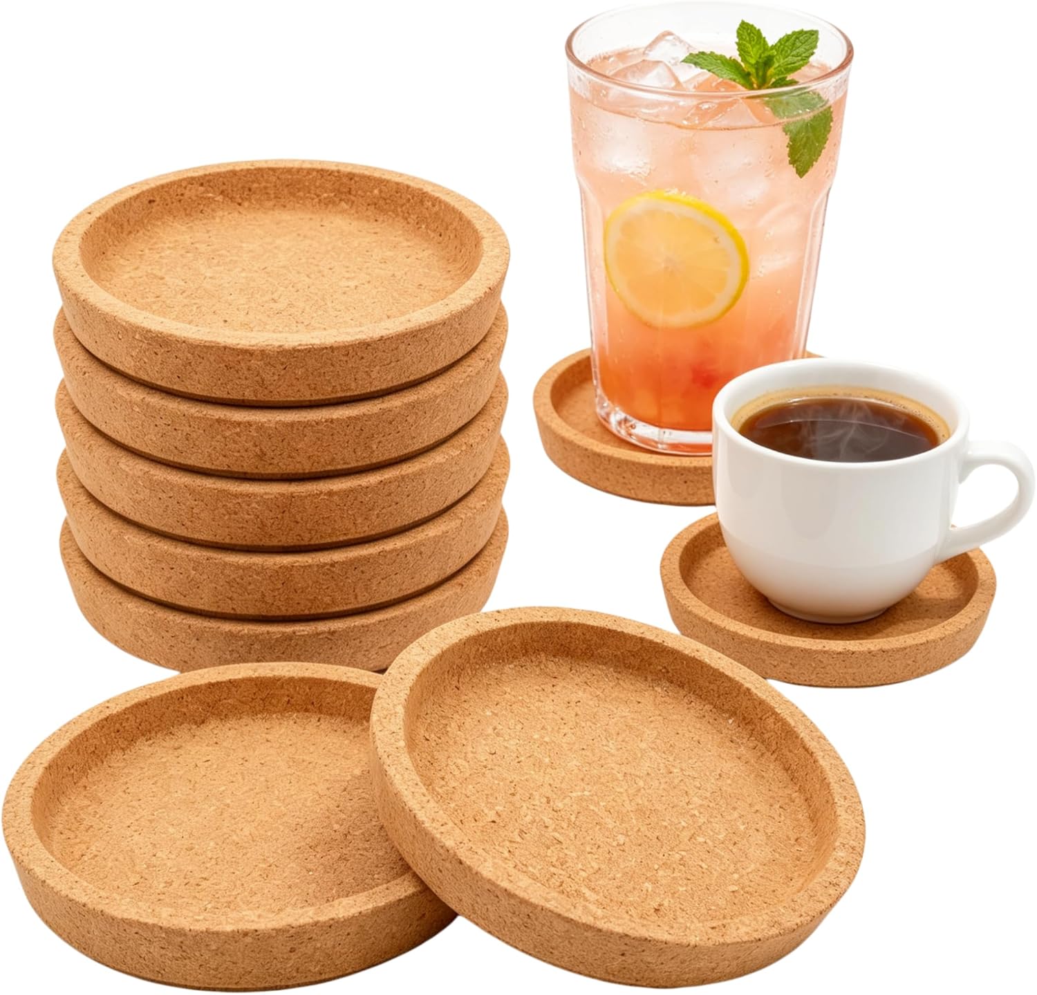 Untersetzer aus Holz oder Kork für Kaffeetassen