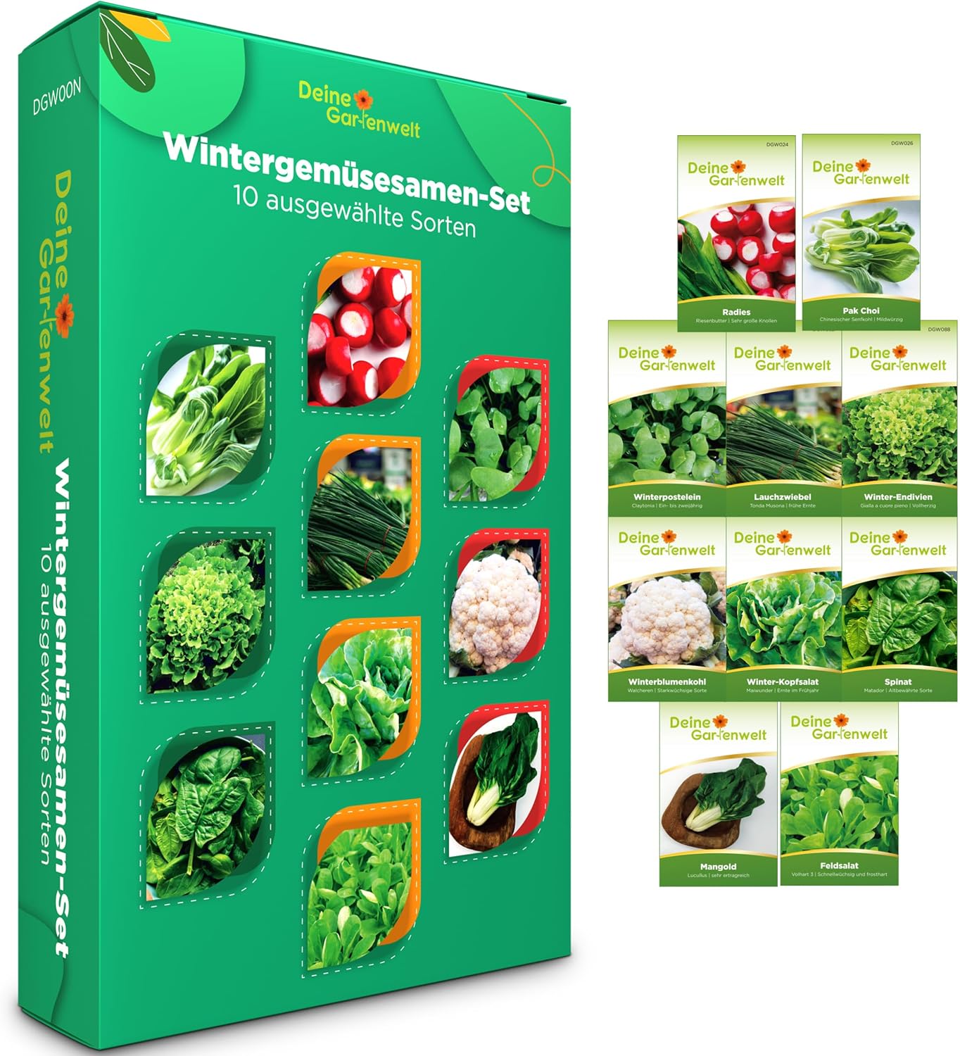 Wintergemüse Samen Set für Hochbeet und Garten